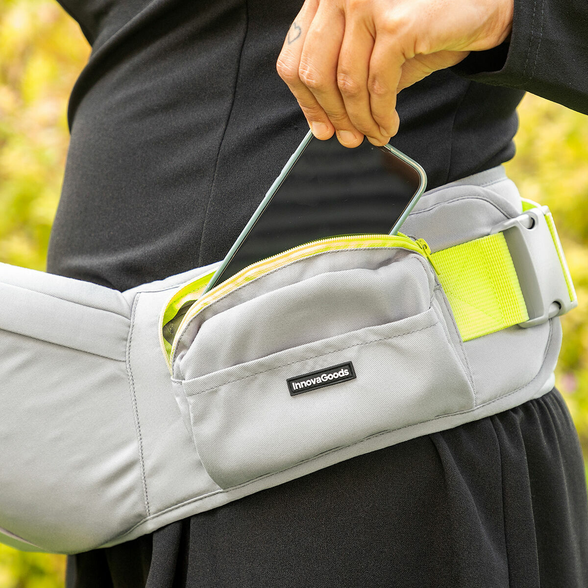 Verstelbare draagriem voor baby's met 2 zakken, 3 posities, tot 20 kg