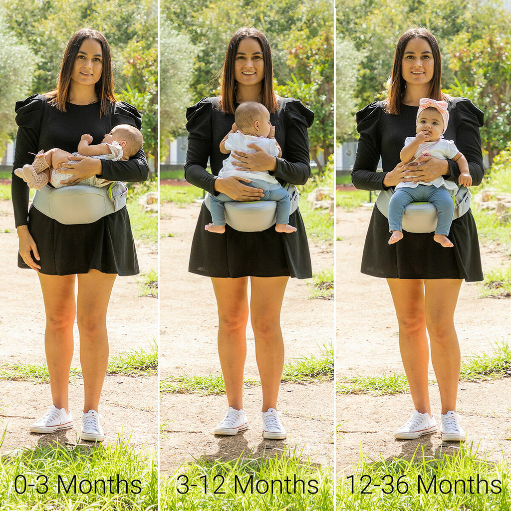Verstelbare draagriem voor baby's met 2 zakken, 3 posities, tot 20 kg