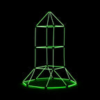 Bouwpakket voor kinderen, 155 onderdelen, glow in the dark, met draagtas