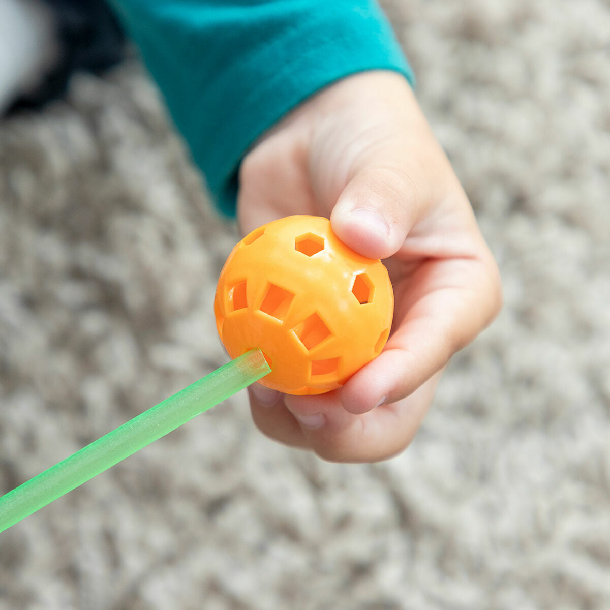 Bouwpakket voor kinderen, 155 onderdelen, glow in the dark, met draagtas