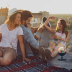 Oplaadbare ledprojector met Bluetooth luidspreker, discobal 360º rotatie
