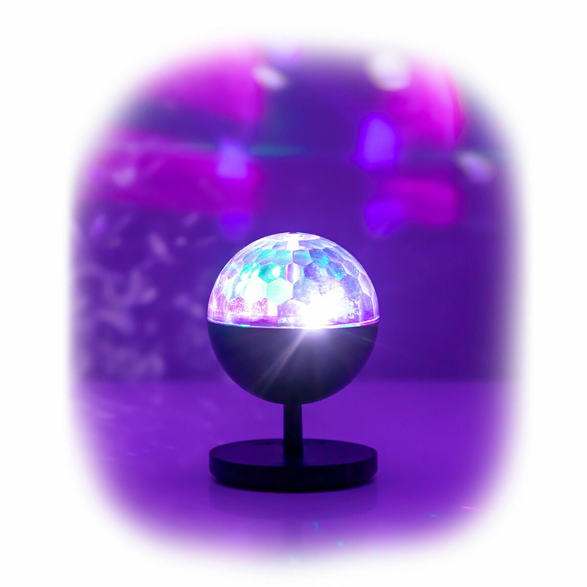 Oplaadbare ledprojector met Bluetooth luidspreker, discobal 360º rotatie