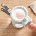 Nagelknipper met ledverlichting, vergrootglas 8x en vijl