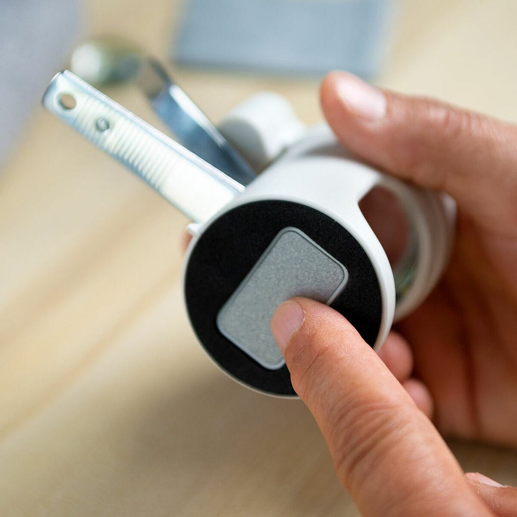 Nagelknipper met ledverlichting, vergrootglas 8x en vijl