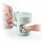 Nagelknipper met ledverlichting, vergrootglas 8x en vijl