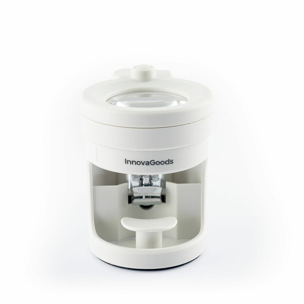 Nagelknipper met ledverlichting, vergrootglas 8x en vijl