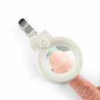 Nagelknipper met ledverlichting, vergrootglas 8x en vijl