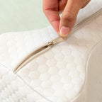Beenkussen met bevestigingsband - vlindervormig kniekussen memory foam grijs