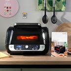 Luchtfriteuse met grill 6 L, 3400 W, 12 programma's, zwart