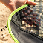 Inklapbare campingstoel met draagtas, ijzeren frame, zwart/groen