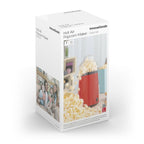 Hetelucht popcornmachine 1200W met maatschepje, rood/zwart