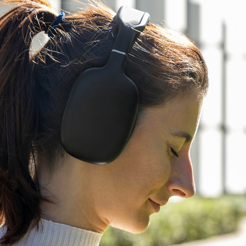 Opvouwbare draadloze koptelefoon, Bluetooth 5.3, zwart, met microfoon en aux-aansluiting
