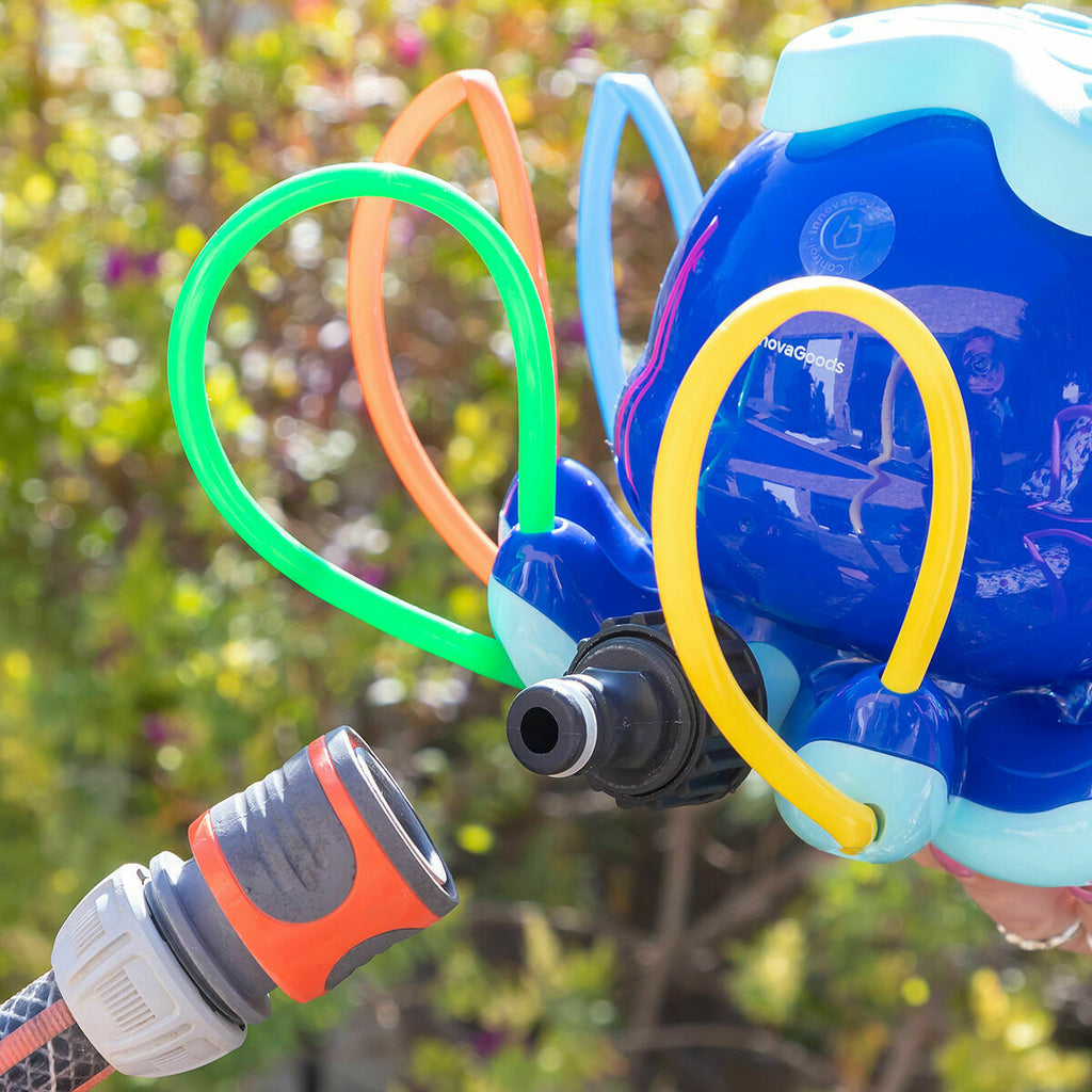 Set opblaasbare bumperbal (2x) en waterspeeltoren, buiten