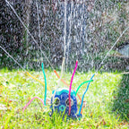 Set opblaasbare bumperbal (2x) en waterspeeltoren, buiten