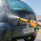 Set drukwaterpistool 8-in-1 met tank en verlengbare tuinslang 15 m