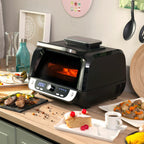 Airfryer 12-in-1 met grill, 6L, 3400W inclusief siliconen mandjes en receptenboek