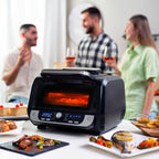 Airfryer 12-in-1 met grill, 6L, 3400W inclusief siliconen mandjes en receptenboek