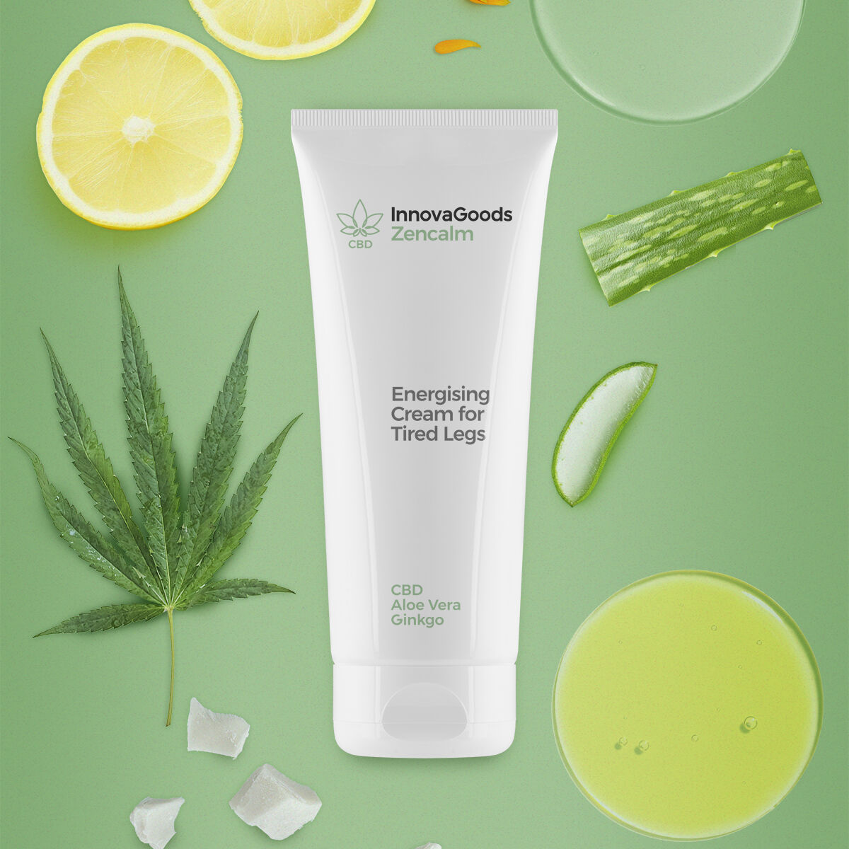 Set compressiesokken en energiegevende crème voor vermoeide benen, 200 ml