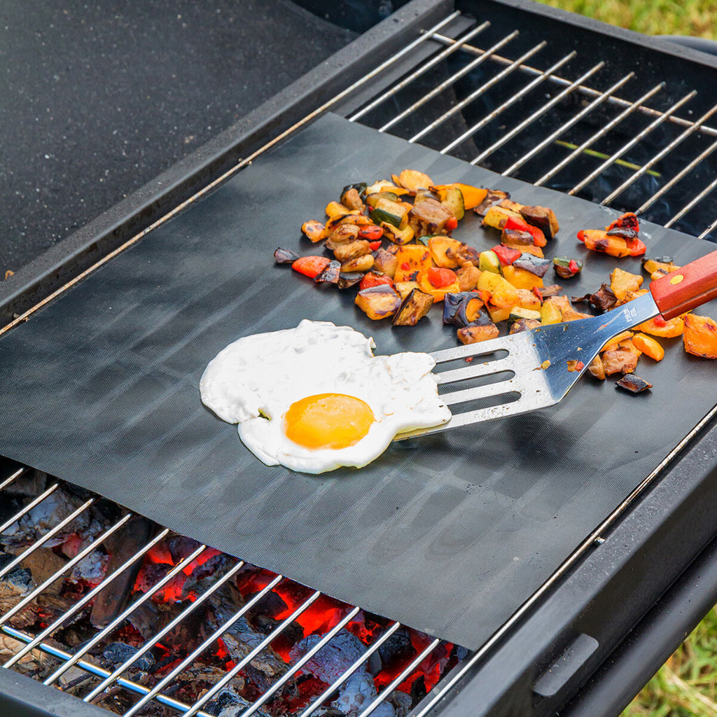 Oven- en barbecuemat set, 6 stuks, glasvezel, herbruikbaar