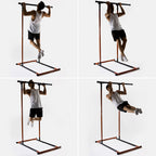 Pull-up station met dip belt en weerstandsbanden - trainingsgids