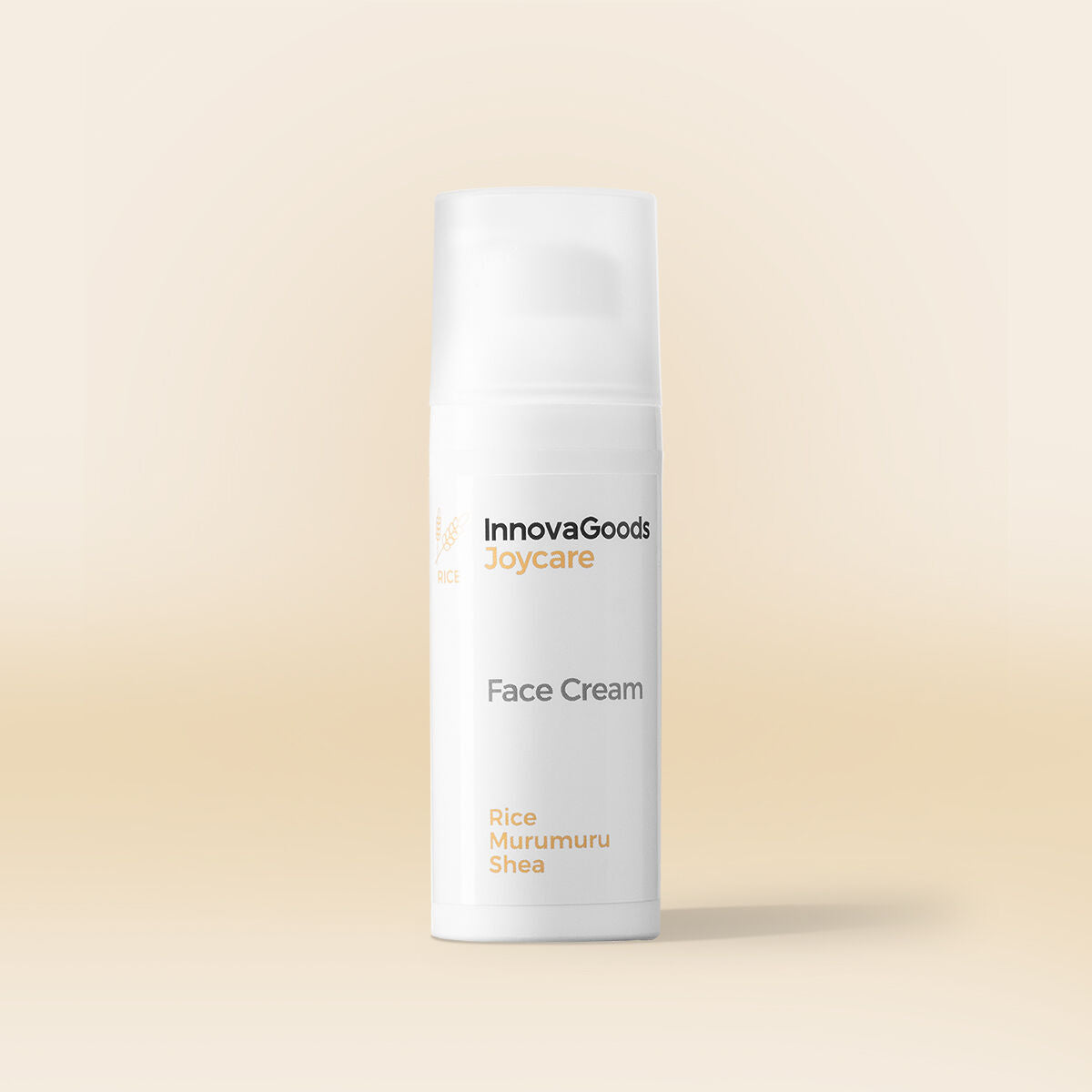 Pakket gezichtsmassager met LED, EMS en warmte, serum 30 ml en crème 50 ml
