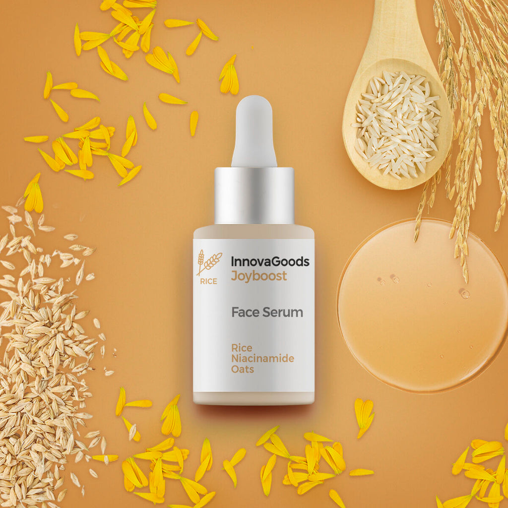 Pakket gezichtsmassager met LED, EMS en warmte, serum 30 ml en crème 50 ml