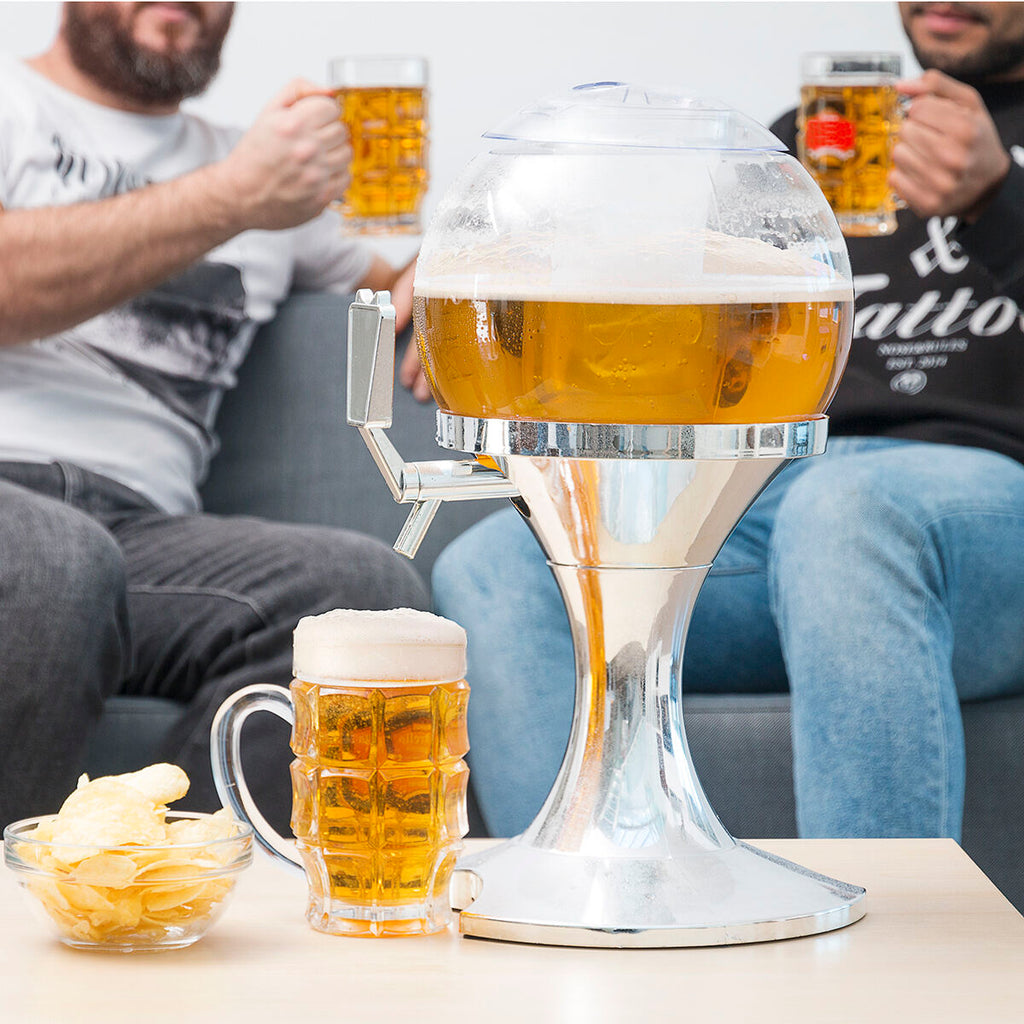 Bierdispenser met koeling 3,5 L inclusief 2 oprolbare zonnebrillen