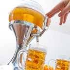 Bierdispenser met koeling 3,5 L inclusief 2 oprolbare zonnebrillen