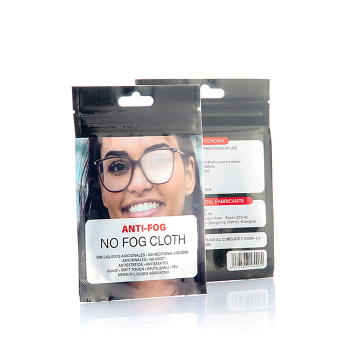 Anti-condensdoekjes voor brillen, set van 50, microvezel