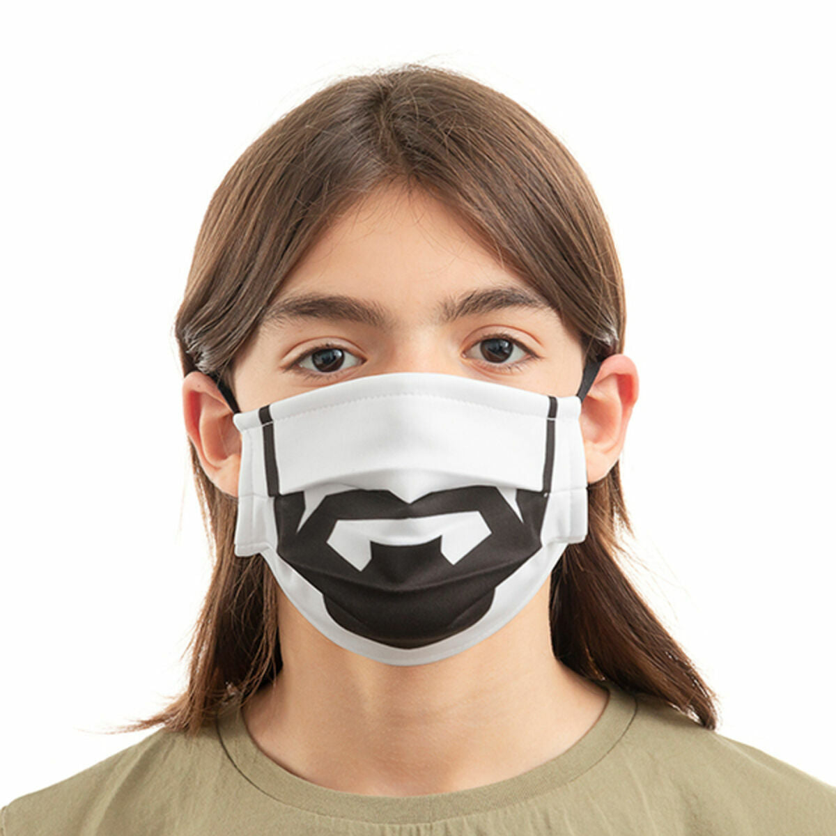 Herbruikbaar stoffen gezichtsmasker, maat M, set van 3 stuks