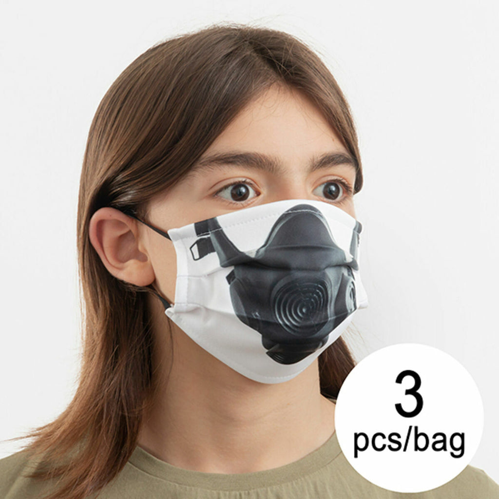 Herbruikbaar stoffen gezichtsmasker maat M - set van 3 stuks