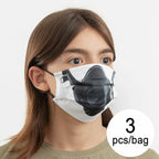 Herbruikbaar stoffen gezichtsmasker maat M - set van 3 stuks