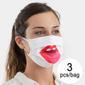 Herbruikbaar stoffen mondmasker, maat M, set van 3 stuks