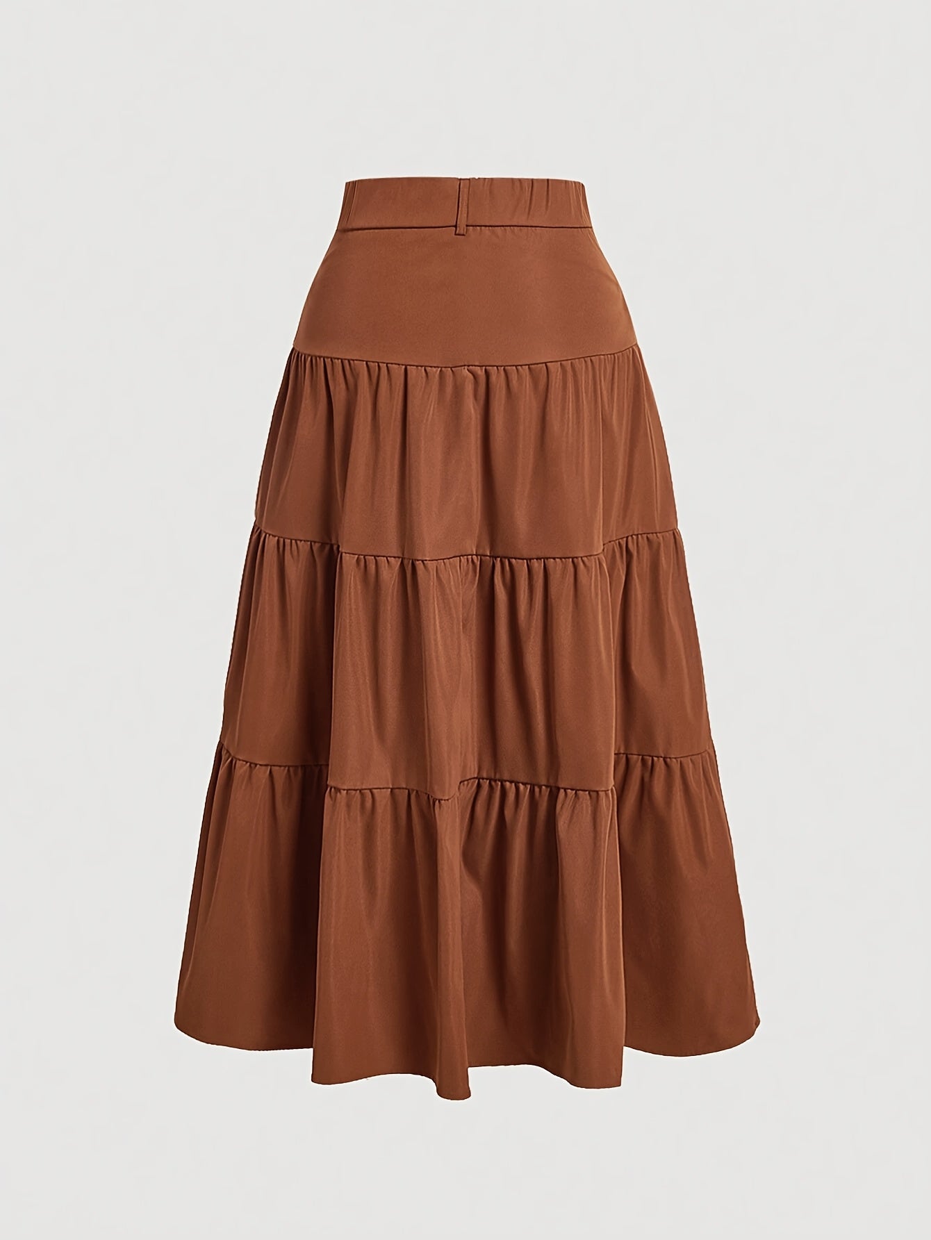 Damen Maxirock mit hoher Taille und Stufen-Design – Eleganter Freizeitrock für Frühling und Sommer