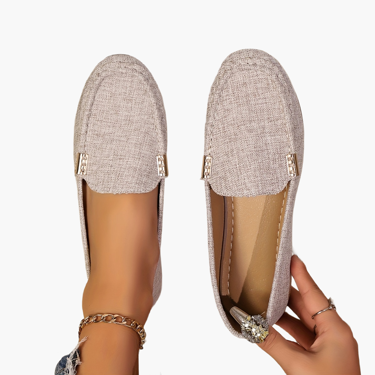 Damen Slip-On Loafer im Casual-Stil für Alltag und Freizeit