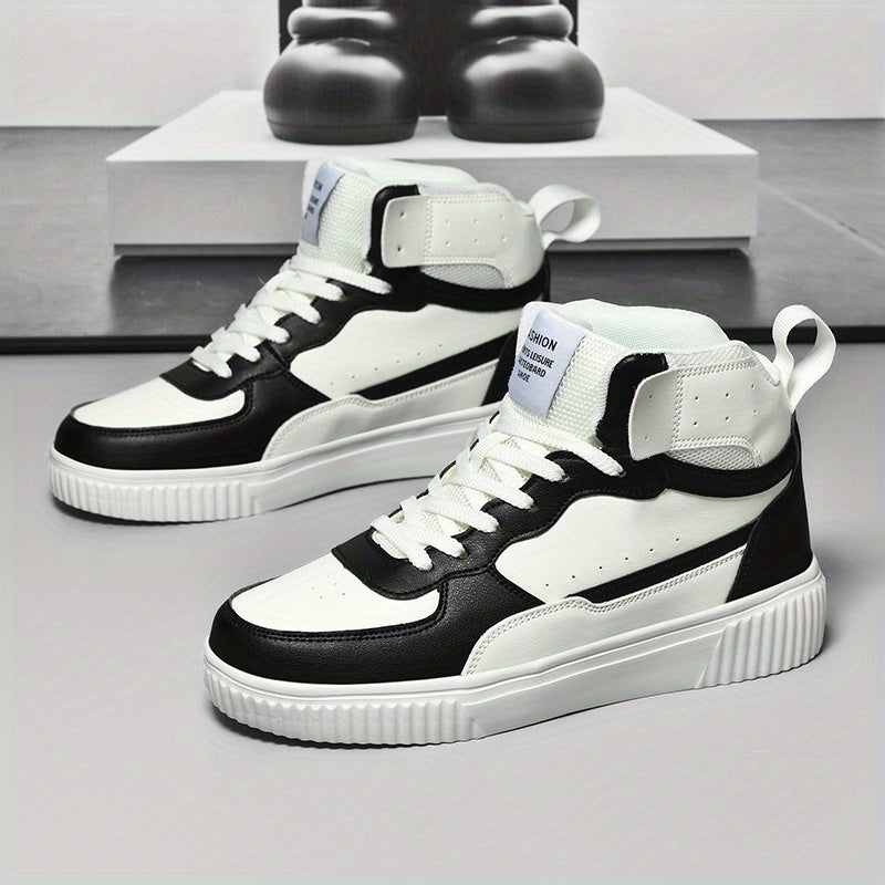Herren High-Top Sneaker Sportlich Freizeit Schuhe für Alltag und Outdoor