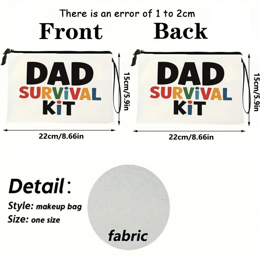 Herren Kulturtasche Dad Survival Kit – Lustiges Geschenk für Väter, Organizer für den Alltag