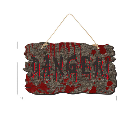 Set de plaques de porte Halloween – Décoration effrayante pour fêtes Halloween et porte-bonheur