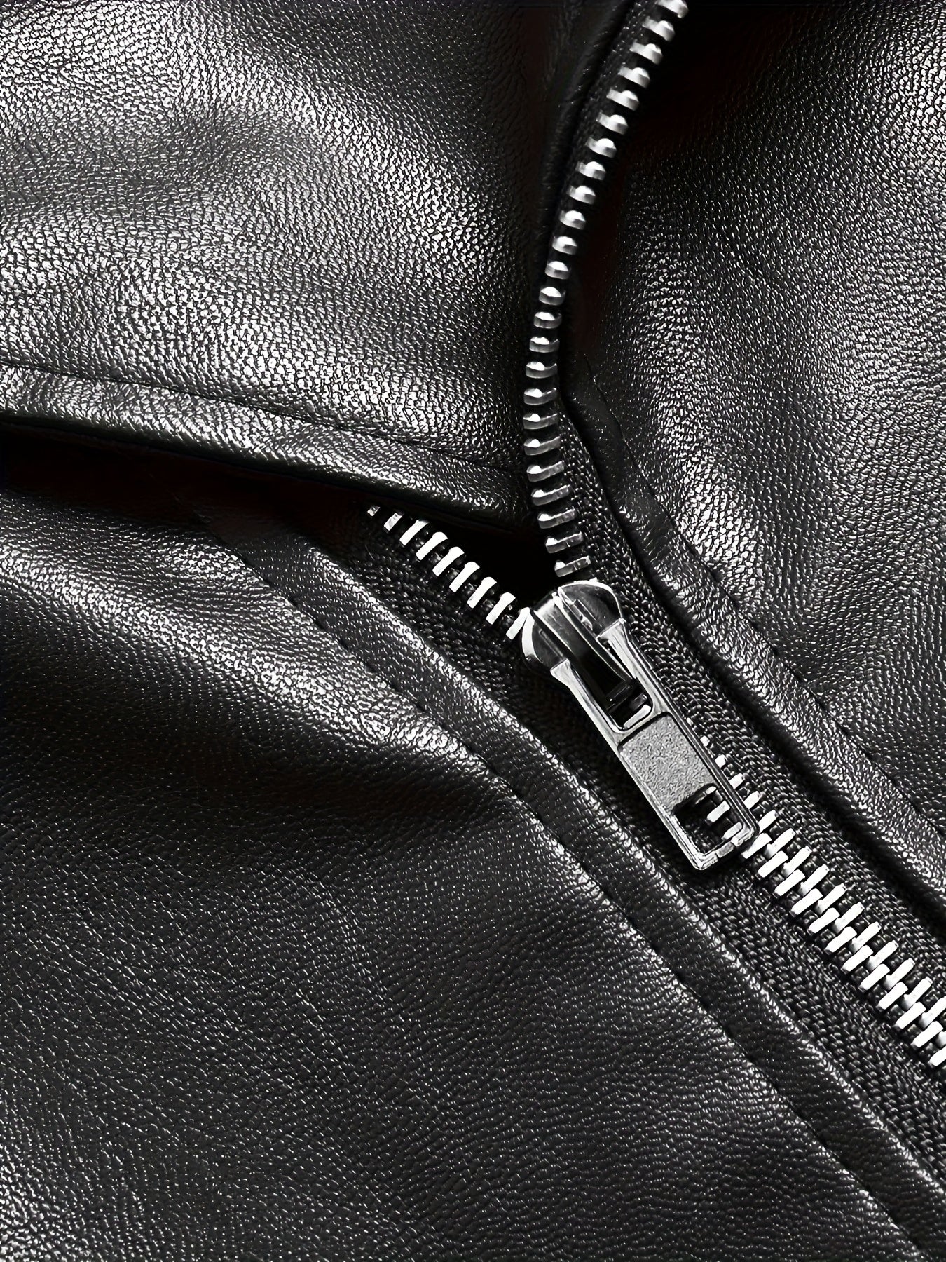 Giacca da motociclista da uomo in stile vintage – Giacca di mezza stagione alla moda con cerniera e cintura