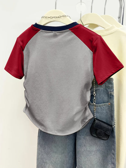 Damen Y2K T-Shirt mit Elefanten-Print – Lässiges Sommer-Shirt im Retro-Stil