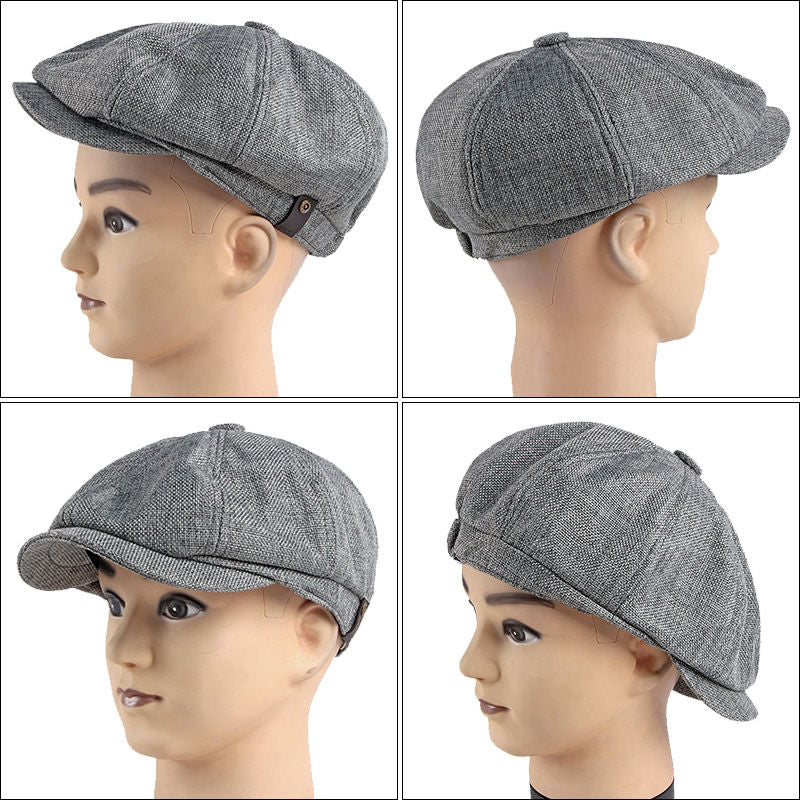 Luchtige retro herenpet voor lente en zomer