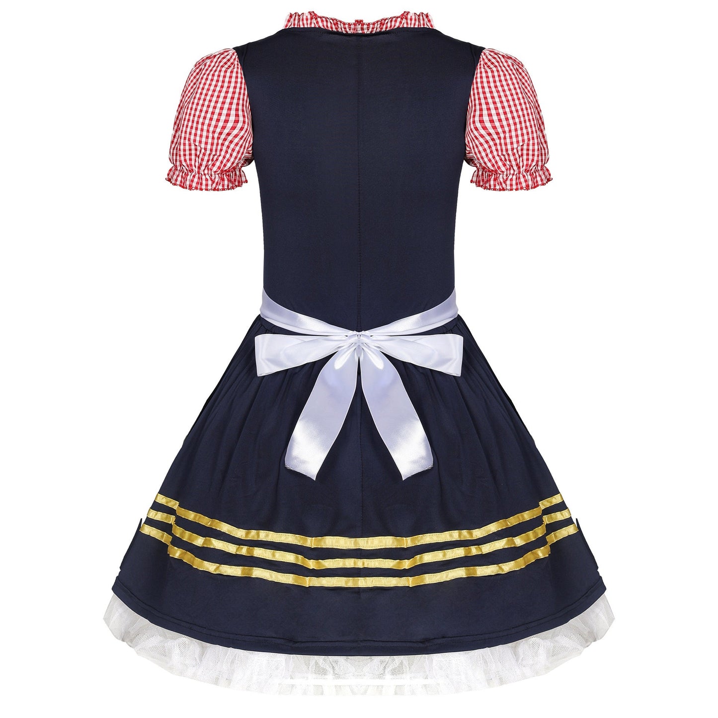 Costume Dirndl Oktoberfest femme pour cosplay & carnaval – Robe traditionnelle de serveuse de bière