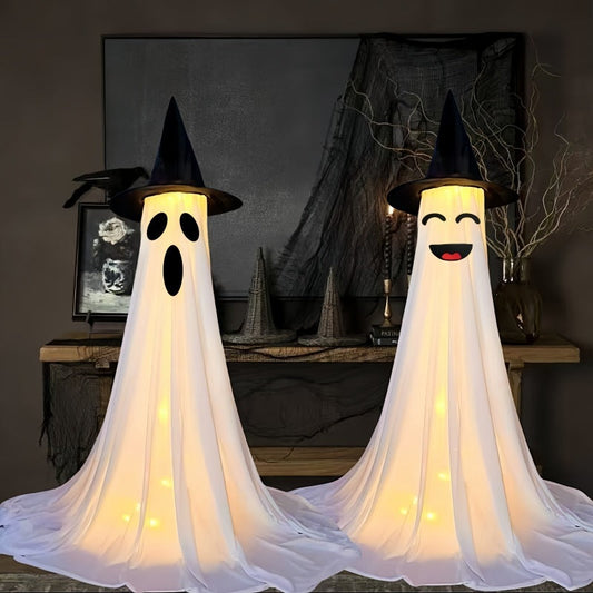 Halloween LED-spökfigurer – Dekoration för fest & hem