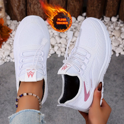 Sneakers invernali da donna foderati con sistema di allacciatura rapida