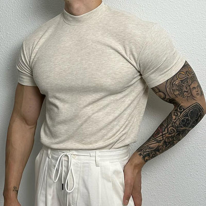 Andrew – Amerikansk T-shirt med halvkrave