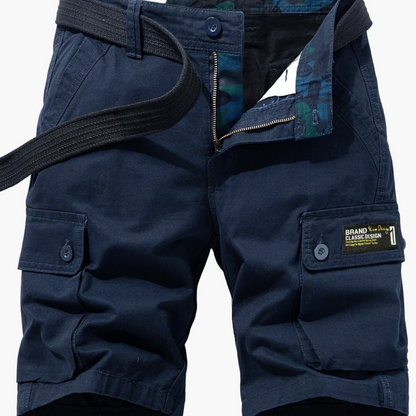 Herren Cargo-Shorts im Casual-Design mit Gürtel und Taschen – Ideal für Freizeit und Outdoor