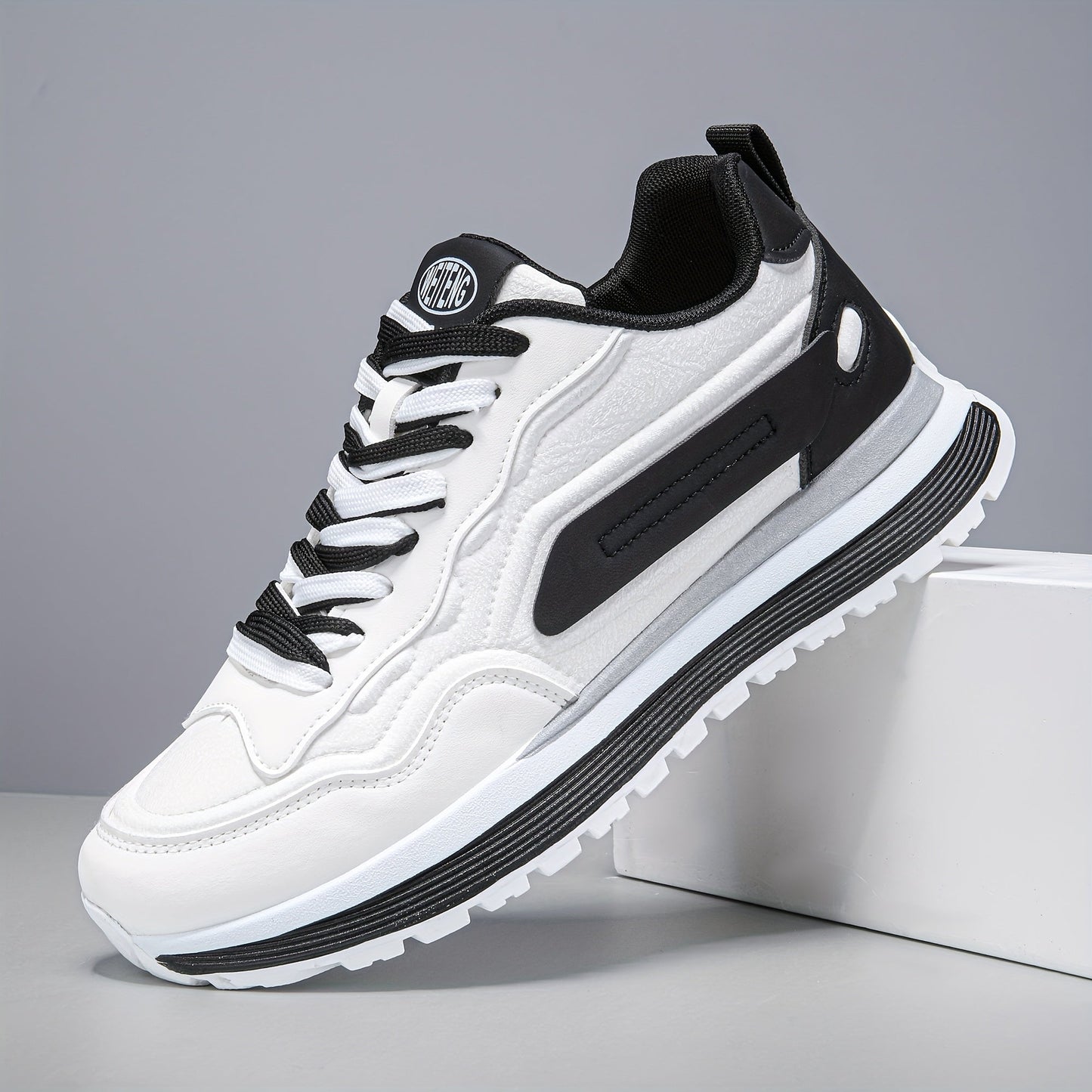 Unisex Sneaker mit Kontrastfarben, Freizeit Sportschuh