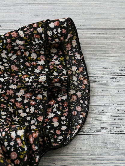 Damen Sommer Blusenshirt mit Blumenmuster und Volantärmeln – Elegantes Freizeit Top für Alltag & Urlaub