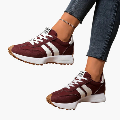 Sneaker donna retrò per tutti i giorni e tempo libero – Stile sportivo con strisce