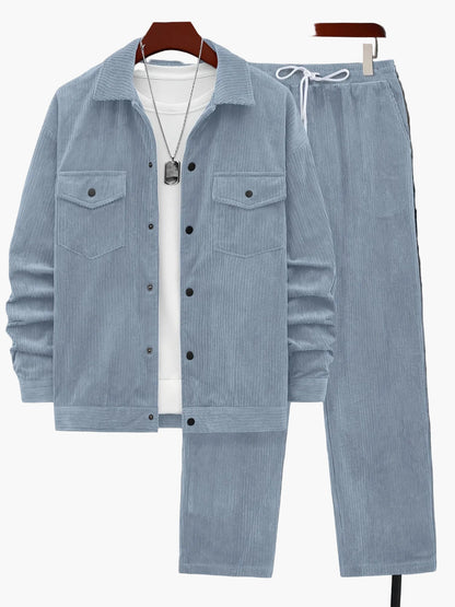 Ensemble deux pièces loisirs homme veste & pantalon – Streetstyle moderne pour l’automne et l’hiver